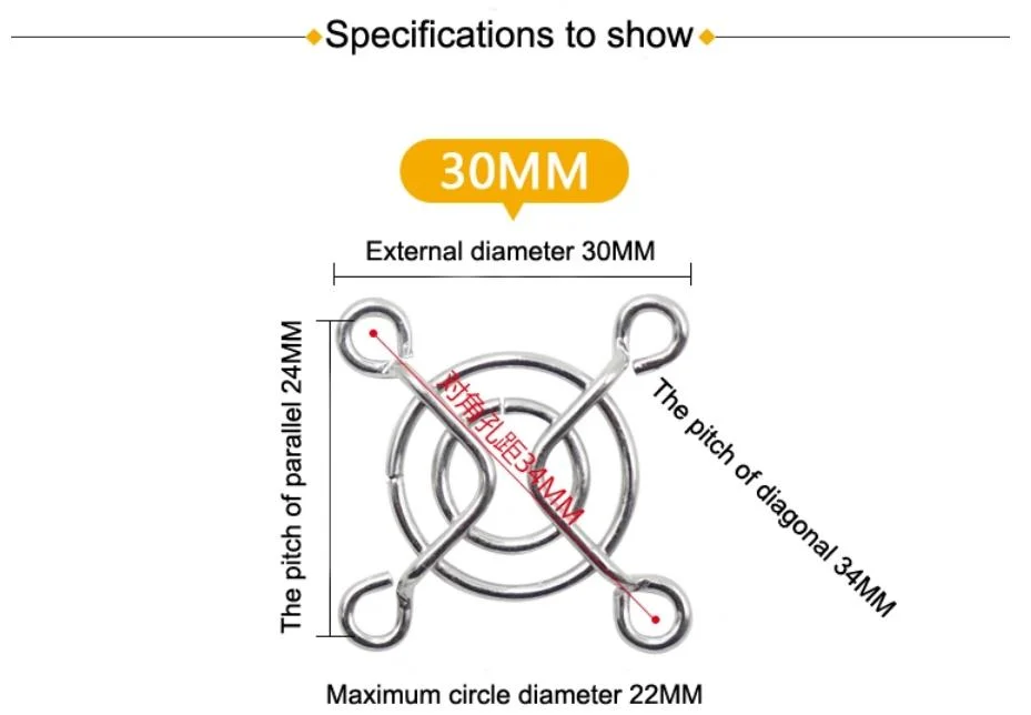 80mm Metal Fan Guard Each Size Fan Cover