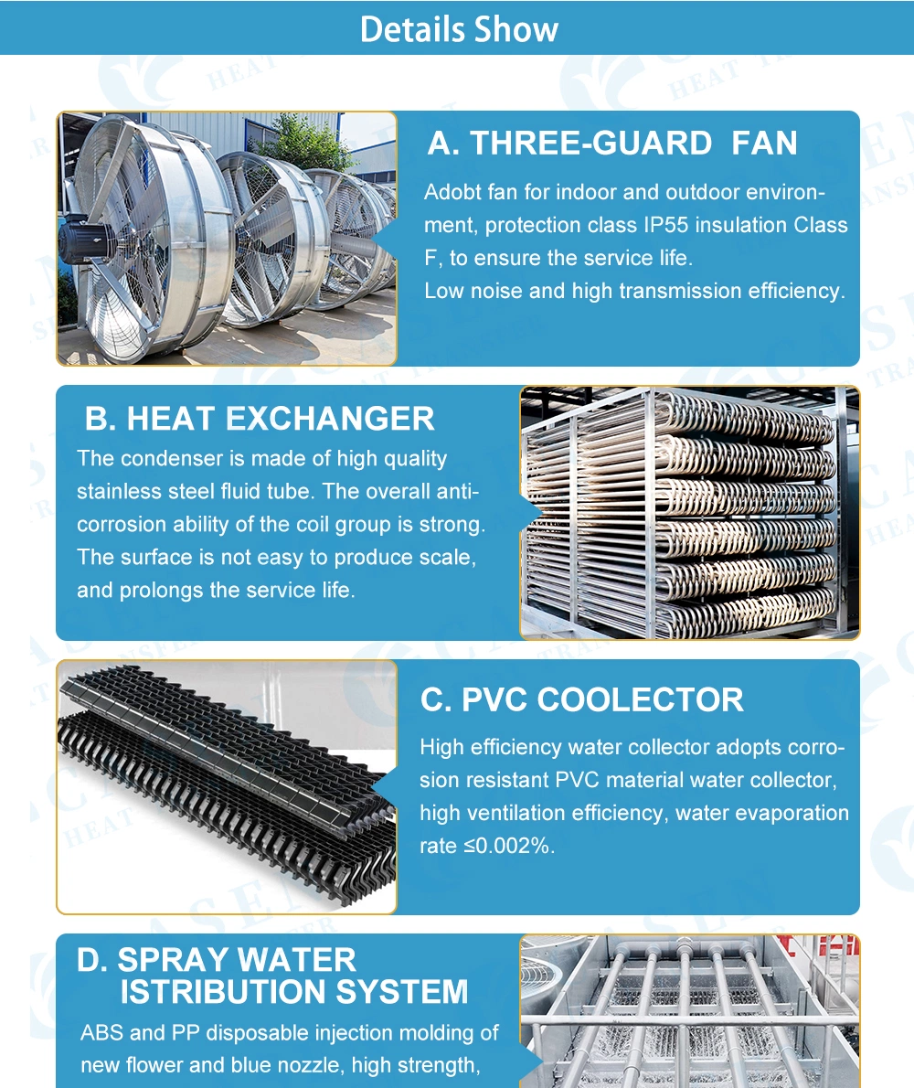 Counter Flow Square Cooling Tower Water Cooler